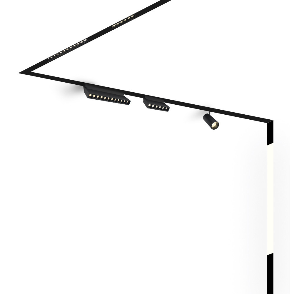 magnetic smart recessed track light
